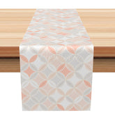 Aperturee - Aperturee Bright and Colorful Slovak Folk Art Pattern Table Runner Repeating Floral Design Eastern European Kitchen Decor